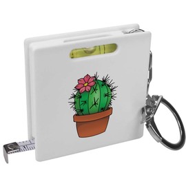 'Potted Cactus' Keyring Tape Measure/Spirit Level Tool (KM00041748)