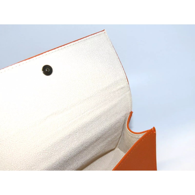 Tory Burch Large Orange Magnetic Sunglasses Eyeglasses Case