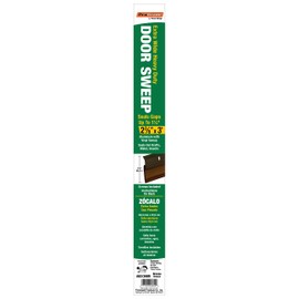 Frost King A82/36BR Extra Wide Heavy Duty Alum/Vinyl Door Sweep, 2-3/8In Wide x 36In Long, Bronze