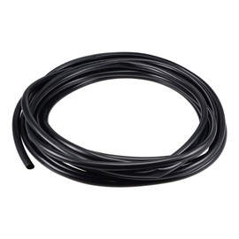 TOP-VIGOR Black PVC Tube Wire Harness Tubing, 8.5mm(0.34") ID 9.5mm(0.37") OD 23ft Length Sleeve