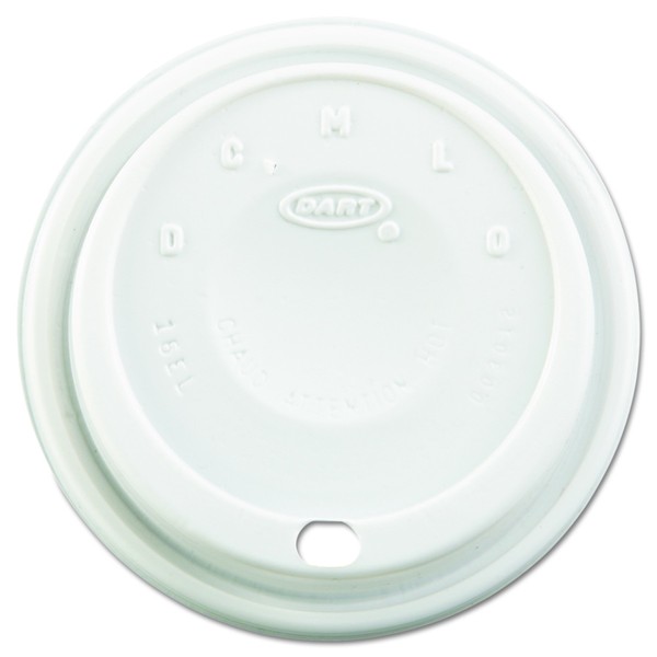 DART 16EL White Cappuccino Plastic Lid Fit For Hot/Cold Foam Cup