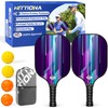 Pickleball Paddles Set of 2 - Fiberglass Pickleball Paddles for