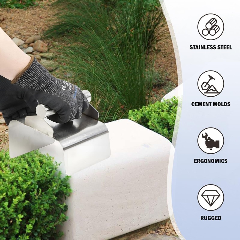 Pcmursal Concrete Curb Trowel Edger, Concrete Curb Machine, Landscape Curb