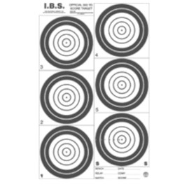 National Target (50) IBS300HR 300 Yard Hunter Rifle Target, Black on Heavy Paper, 19.5" x 31"