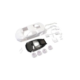 Kyosho Minute Unpainted White Body/White Body Set (with Wheels) Honda NSX MZN186