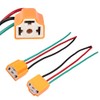 HUIQIAODS H4 Headlight Socket Lamp Connector Plug Wire Harness Adapter