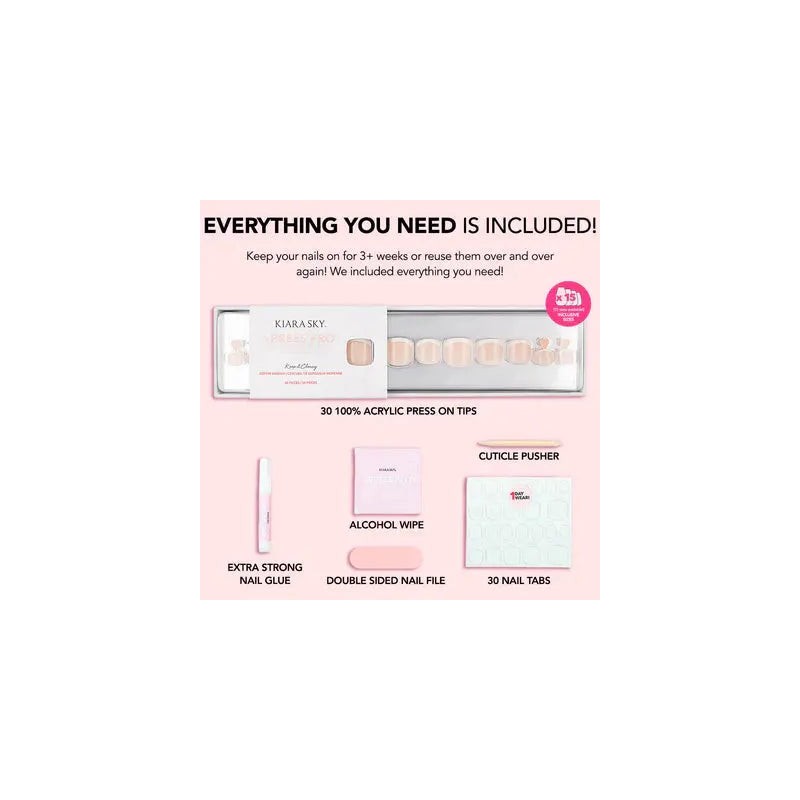 Kiara Sky xPress Pro Press-on Toe Nails Keep It Classy