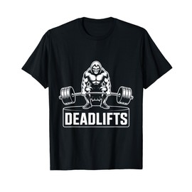 Grim Reaper Deadlifts Funny Gym Workout Fitness Weights T-Shirt