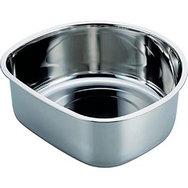 Pearl Metal D-Shaped Washtub 11.8 inches (30 cm) Stainless Steel At Aqua HB-4145