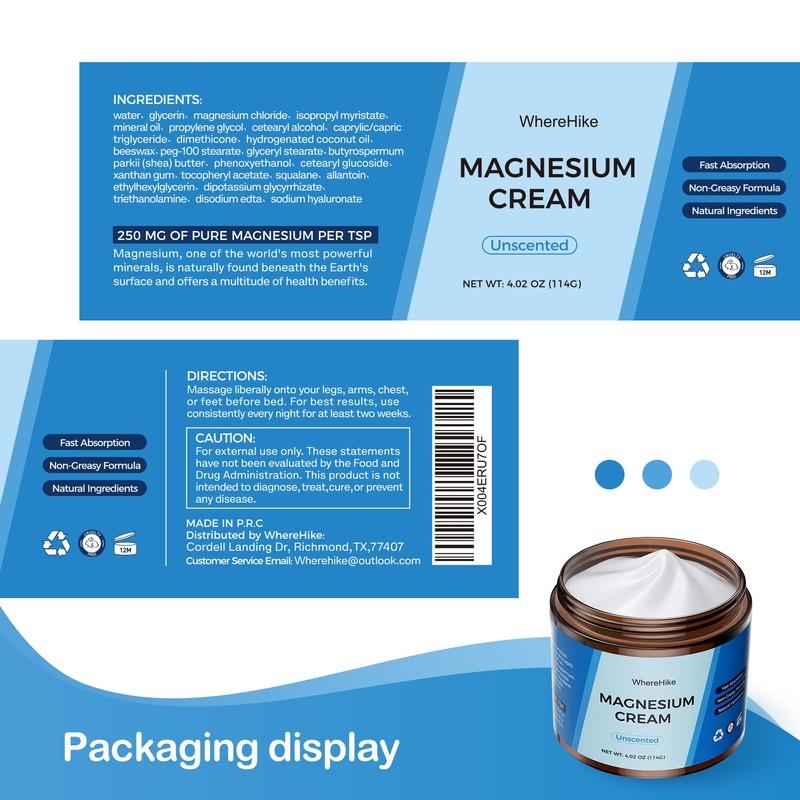 Natural Topical Magnesium Cream for Sleep,Nighttime Magnesium Lotion for Pain