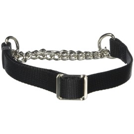 Coastal Pet Products DCP6610BLK 3/4-Inch Nylon Check Choke for Dogs, Medium, Black