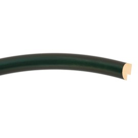 OVALCREST Oval Wooden Beveled Wall Mirror for Home Decor, Bathroom, Vanity, Bedroom, Living Room, Hallway - Hunter Green - 14x18 Outside Dimensions