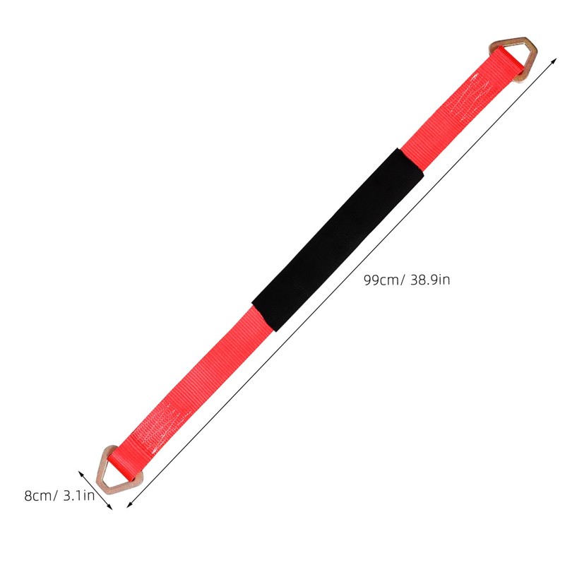 Alipis Portable Heavy Duty Towing Rope Vehicle Strap for Emergency