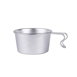 VINTAGE INOX Vintage Deep Shell Cup, 16.9 fl oz (500 ml), Made in Japan, For Outdoor Activities, Camping, Glamping, Veramping, Aging, Unbreakable, Dishwasher Safe, Silver