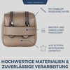 VON HEESEN Toiletry Bag Leather Toiletry Bag for Men and
