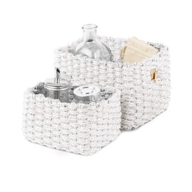 Compactor Lisou Basket, White (Set of 2), PAPER