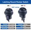 DMWD Waterproof 20A ON-Off Round Rocker Toggle Switch 2 Pins