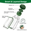 SURPRIZON Salad Jar with Side Opening, Leakproof Mason Jar Container,