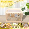 Chicken Brooder Box,Large Size, 15.74"x11.81"x 11.81", Wooden Brooder Box for