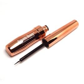 Romantic Beauty BLACK Liquid Eyeliner Waterproof Professional Makeup E9876 Eye Liner + Free Zipper Bag (1 pc of Black)