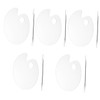 Operitacx 5 Sets Acrylic Makeup Mixing Palette Foundation Mixing Plate