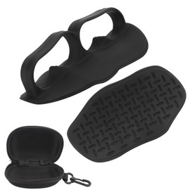 2pcs Workout Grips, Silicone Hand Protector Gloves Weight Lifting Gloves Anti-Slip Gym Workout Grips for Men Women Pull-Ups Weight Lifting Training Yoga (Black)