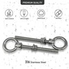CUKAYO Eye Bolts, 5pack 3/8" X 4-3/4" Heavy Duty Shoulder
