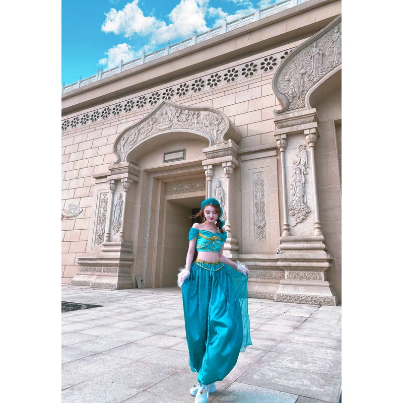 Halloween Costume Alidine Jasmine Princess Clothes Adult Cosplay Costume M