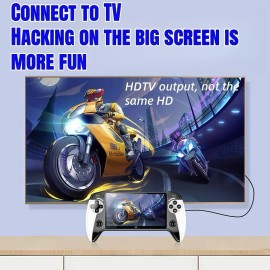 Handheld Game Console – Portable, Rechargeable Console with 10 Built-in Emulator Games, Wireless Gaming for Home & Travel, Protective Case Included