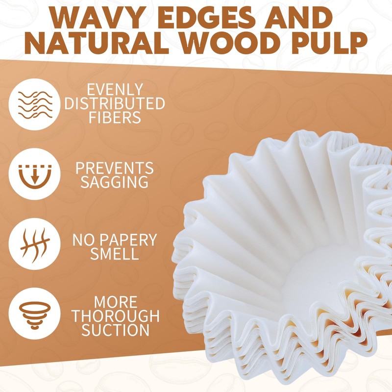 1-2 Cup Small Coffee Filters,100 Count Basket Coffee Filter, Disposable