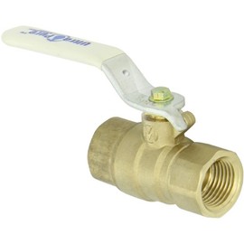 Milwaukee Valve UPBA475B Series Brass Ball Valve, Potable Water Service, Two Piece, Inline, Lever, 2" NPT Female