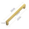 Ravinte 10 Pack Square Bar Kitchen Cabinet Handles Gold Cabinet