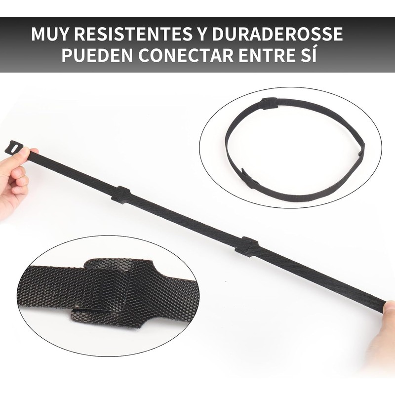Ruistli Organizador de Cables?60 Pcs-12 * 20cm?Velcr
