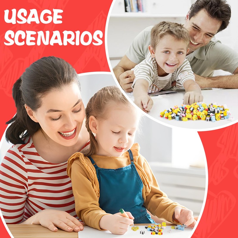 FOIMAS 300pcs Mini Animal Erasers,Assorted Pencil Eraser for Kids Classroom