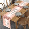 Table Runner 30th Birthday Woman Rose Gold Happy 30th Birthday