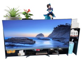 DPYSG_TO Desktop organizer shelf over monitor- Computer stand for desktop monitor, acrylic desktop accessory work (9.8 inches high)