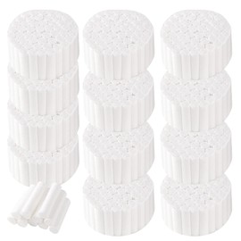 Annhua 600pcs Dental Gauze Rolls Cottons Pads 1.5 Inch, Dentist Cotton Rolls Nose Plugs Rolled Cotton Ball for Dental Clinic, Household - 100% Cotton|Absorbent and Solid