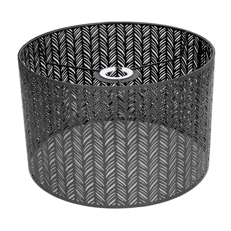 Drum Lamp Shade E27 E14 Clip Fir Leaf Shape Hollow