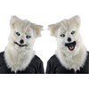 Animated Animal White Wolf Mask