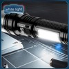 Rechargeable Flashlights High Lumens, 5 Modes Zoomable Linternas with LCD