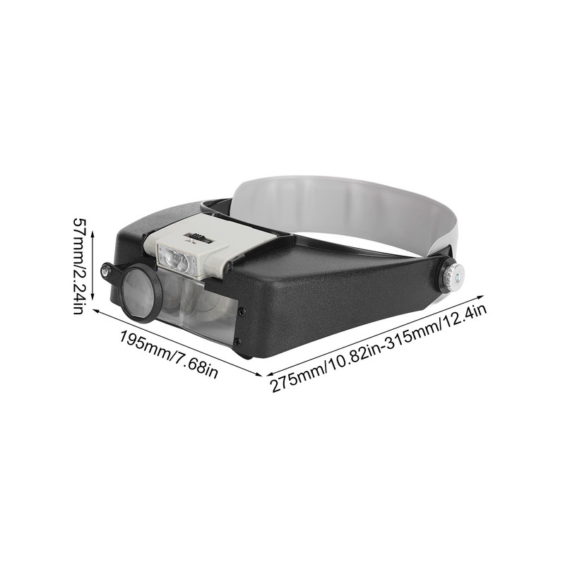 Headband Magnifier Glasses 1.5X 3X 8.5X 10X Magnification Head Mount