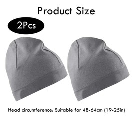 JBLJDWD 2PCS Skull Caps, Skull Cap Running Beanie Beanie Running Hat Stylish and Comfortable Perfectly Fitted Sport Running Cap Winter Warm for Men Women (Grey)
