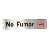 Escanver Letrero Aluminio No Fumar Autodherente 20cm Largo Negocios