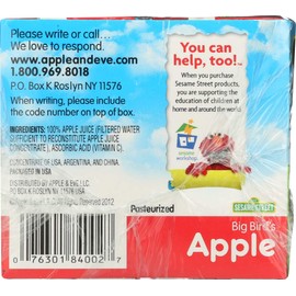 Apple & Eve 100% Apple Juice No Sugar Added 4.23 Oz. Pack Of 6.6