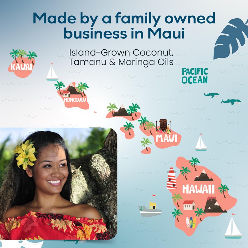 Island Essence Coconut Soothing Oil – Hawaiian Oil Blend with