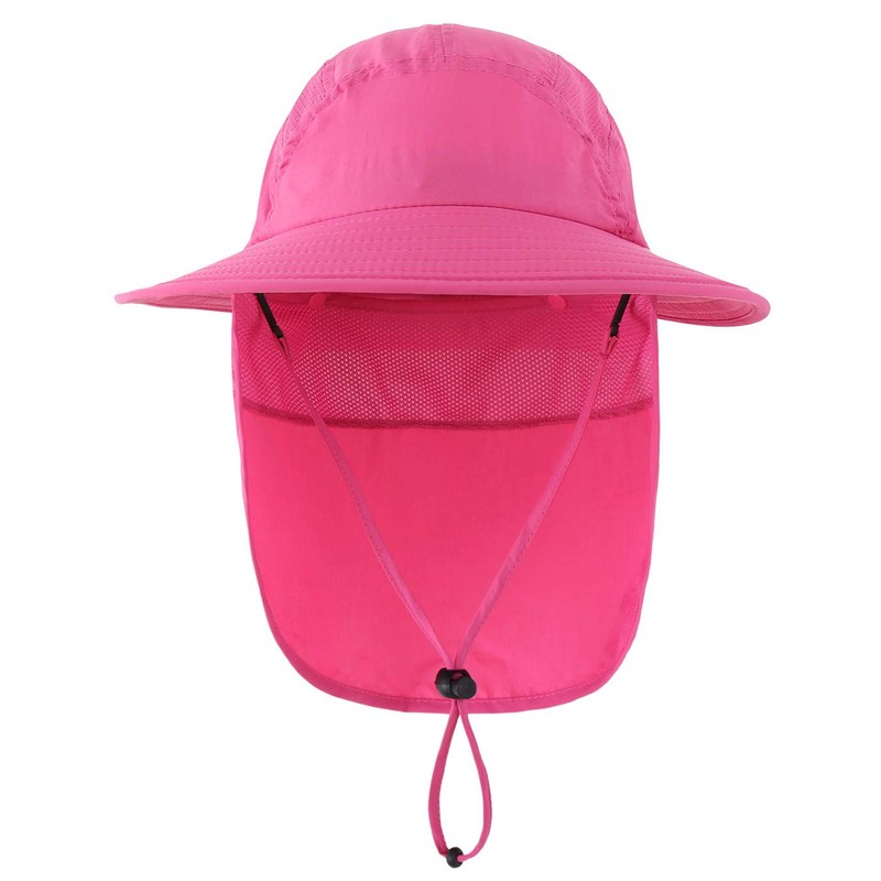 Connectiles Kids Summer UPF 50+ Flap Cap, Quick Drying, Wide