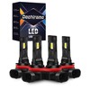 Dechiramo Compatible For 2016-2024 Can Am Defender Hi/Lo Beam bulbs,Brighter
