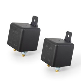 ENA 2 Pack 4 Pin 120AMP 12V DC SPST High Power On/Off Starter Relay Split Charge Relay Switch Automotive Relay for Cars Trucks RVs Boats Universal Replacement Accessories