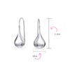 Bling Jewelry Polished Teardrop Sterling Silver Drop Hook Earrings