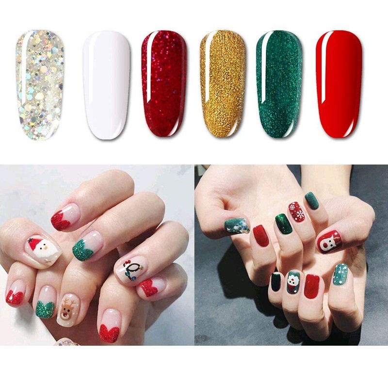 Vishine Nail Polish Gel, 6 Colours UV LED Nail Polish